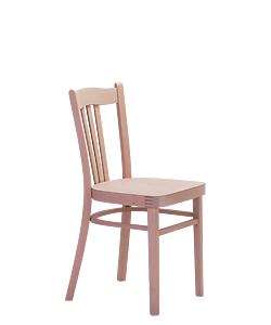 A comfortable dining chair for homes and restaurants. It is also possible to order a table with the chairs in the same wood stain color. Lucena bentwood dining chair with veneered seat.